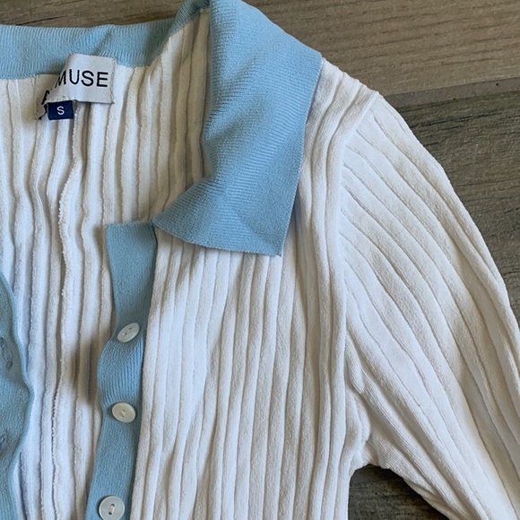 Aya muse color trip ribbed romper - Picture 7 of 8